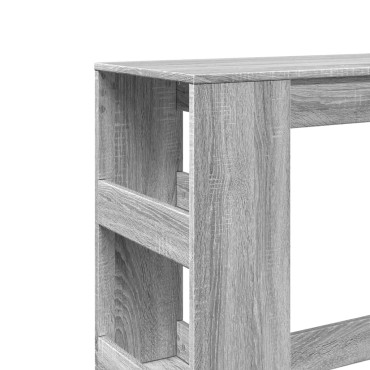 vidaXL Τραπέζι Μπαρ Γκρι Sonoma 90x40x103,5cm από Επεξεργ. Ξύλο 1 τεμ.