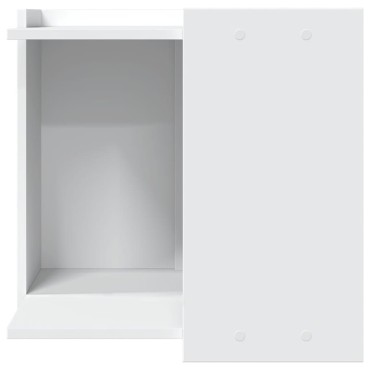 vidaXL Τουαλέτα Γάτας Περίφραξη Λευκό 53x53x51 εκ. Επεξεργασμ. Ξύλο