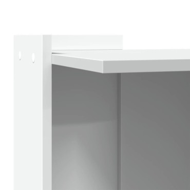 vidaXL Τουαλέτα Γάτας Περίφραξη Λευκό 53x53x51 εκ. Επεξεργασμ. Ξύλο