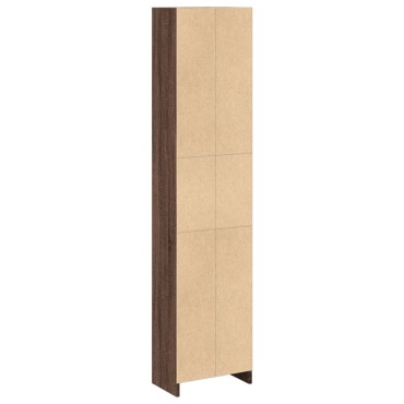 vidaXL Βιβλιοθήκη Καφέ Δρυς 40x24x176cm από Επεξεργασμένο Ξύλο 1 τεμ.