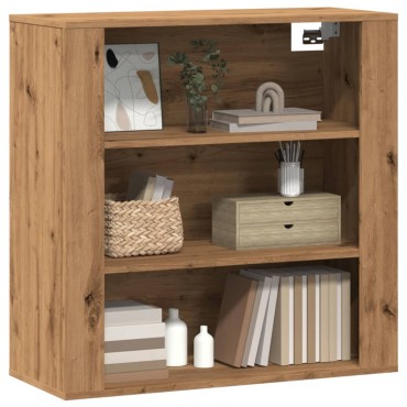 vidaXL Ντουλάπι Τοίχου Αρτισιανή Δρυς 80x33x80cm Επεξεργασμένο Ξύλο 1 τεμ.
