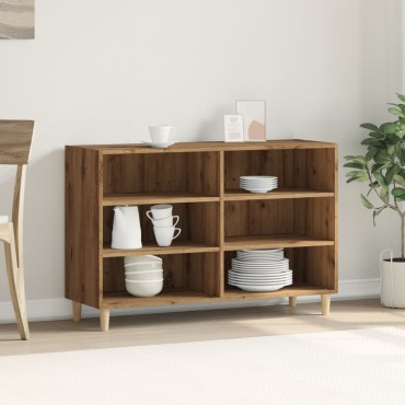 vidaXL Ραφιέρα Αρτισιανή Δρυς 103,5x35x70cm από Επεξεργ. Ξύλο 1 τεμ.