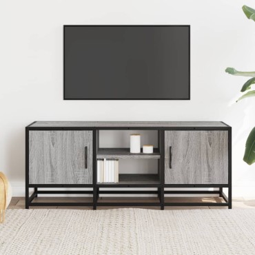 vidaXL Έπιπλο Τηλεόρασης Γκρι Sonoma 100x35x41cm Επεξ. Ξύλο