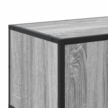 vidaXL Έπιπλο Τηλεόρασης Γκρι Sonoma 100x35x41cm Επεξ. Ξύλο