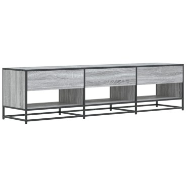 vidaXL Έπιπλο Τηλεόρασης Γκρι Sonoma 180x40x46cm Επεξεργ. Ξύλο