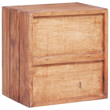 vidaXL Κομοδίνο με 3 Συρτάρια 35x25x35cm από Μασίφ Ξύλο Μαόνι 1 τεμ.
