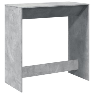 vidaXL Τραπέζι Μπαρ Γκρι Σκυροδέματος 102x50x103,5cm Επεξεργ. Ξύλο 1 τεμ.