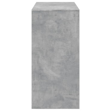 vidaXL Τραπέζι Μπαρ Γκρι Σκυροδέματος 102x50x103,5cm Επεξεργ. Ξύλο 1 τεμ.