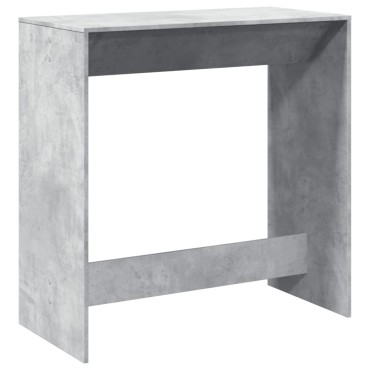 vidaXL Τραπέζι Μπαρ Γκρι Σκυροδέματος 102x50x103,5cm Επεξεργ. Ξύλο 1 τεμ.