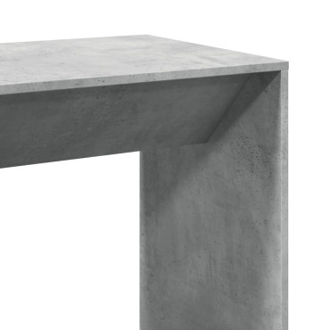 vidaXL Τραπέζι Μπαρ Γκρι Σκυροδέματος 102x50x103,5cm Επεξεργ. Ξύλο 1 τεμ.