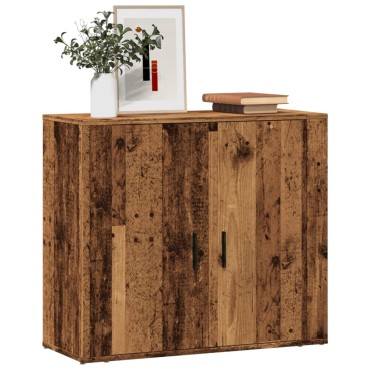 vidaXL Συρταριέρα Όψη Παλαιού Ξύλου 80x33x70cm Επεξεργασμένο Ξύλο 1 τεμ.