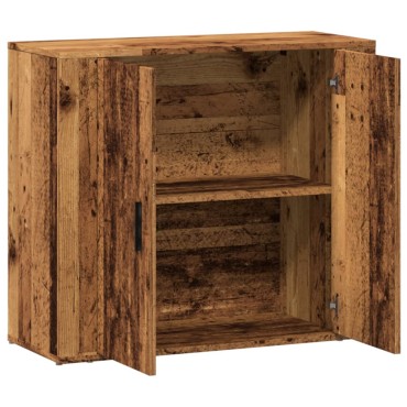 vidaXL Συρταριέρα Όψη Παλαιού Ξύλου 80x33x70cm Επεξεργασμένο Ξύλο 1 τεμ.