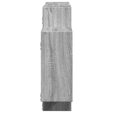 vidaXL Ραφιέρα Τοίχου Γκρι Sonoma 159x18x65cm Επεξεργασμένο Ξύλο 1 τεμ.