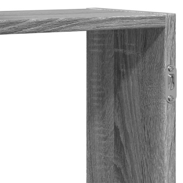 vidaXL Ραφιέρα Τοίχου Γκρι Sonoma 159x18x65cm Επεξεργασμένο Ξύλο 1 τεμ.