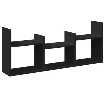 vidaXL Ντουλάπι Τοίχου Μαύρο 100x18x40cm από Επεξεργασμένο Ξύλο 1 τεμ.