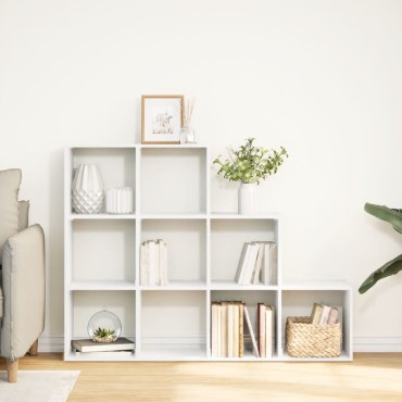 vidaXL Βιβλιοθήκη/Διαχωριστικό Χώρου 3 Επ. 137,5x29x103,5cm Επ. Ξύλο 1 τεμ.