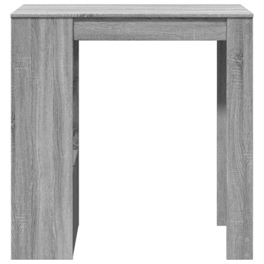 vidaXL Τραπέζι Μπαρ με Ράφια Γκρι Sonoma 102x50x103,5cm Επεξεργ. Ξύλο 1 τεμ.