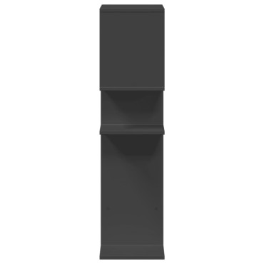 vidaXL Βιβλιοθήκη/Διαχωριστικό Χώρου Μαύρο 92x29x112cm Επεξ. Ξύλο 1 τεμ.