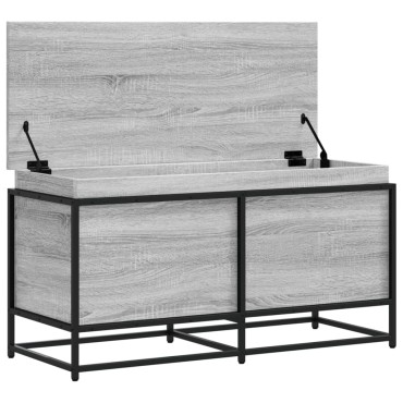 vidaXL Κουτί Αποθήκευσης με Γκρι Sonoma 100x40x51,5 εκ. Επεξ. Ξύλο