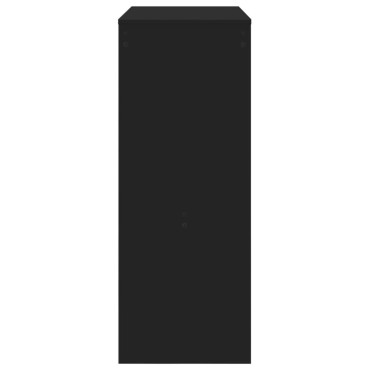 vidaXL Τραπέζι Μπαρ με Ράφια Μαύρο 90x40x103,5cm Επεξεργ. Ξύλο 1 τεμ.