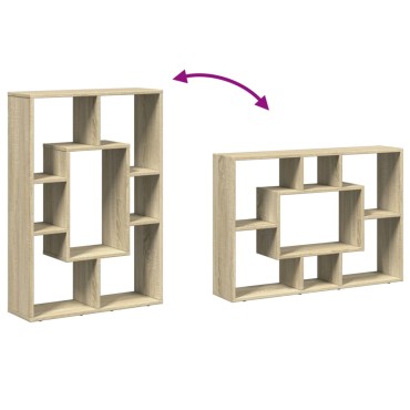 vidaXL Βιβλιοθήκη Sonoma Δρυς 63x20x90cm από Επεξεργασμένο Ξύλο 1 τεμ.