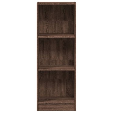 vidaXL Βιβλιοθήκη Καφέ Δρυς 40x24x109cm από Επεξεργασμένο Ξύλο 1 τεμ.