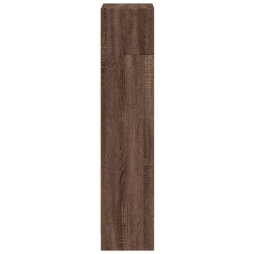 vidaXL Βιβλιοθήκη Καφέ Δρυς 40x24x109cm από Επεξεργασμένο Ξύλο 1 τεμ.