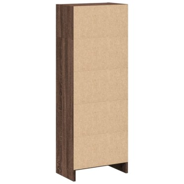 vidaXL Βιβλιοθήκη Καφέ Δρυς 40x24x109cm από Επεξεργασμένο Ξύλο 1 τεμ.