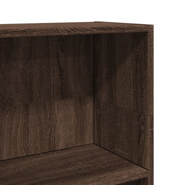 vidaXL Βιβλιοθήκη Καφέ Δρυς 40x24x109cm από Επεξεργασμένο Ξύλο 1 τεμ.