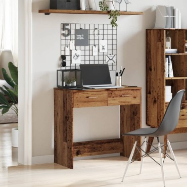 vidaXL Γραφείο Όψη Παλαιού Ξύλου 80x40x75cm από Επεξεργασμένο Ξύλο 1 τεμ.