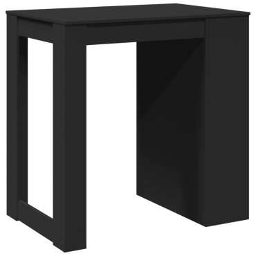 vidaXL Τραπέζι Μπαρ Μαύρο 102x70x103,5cm Επεξεργ. Ξύλο 1 τεμ.