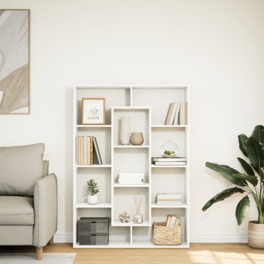 vidaXL Βιβλιοθήκη Λευκή 102x29x143cm από Επεξεργασμένο Ξύλο 1 τεμ.