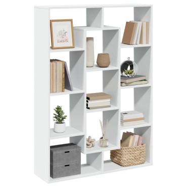 vidaXL Βιβλιοθήκη Λευκή 102x29x143cm από Επεξεργασμένο Ξύλο 1 τεμ.