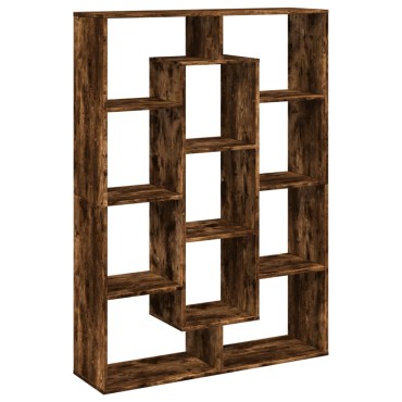 vidaXL Βιβλιοθήκη Καπνιστή Δρυς 102x29x143cm από Επεξεργασμένο Ξύλο 1 τεμ.