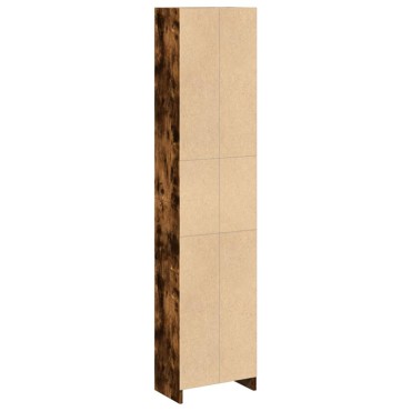 vidaXL Βιβλιοθήκη Καπνιστή Δρυς 40x24x176cm από Επεξεργασμένο Ξύλο 1 τεμ.