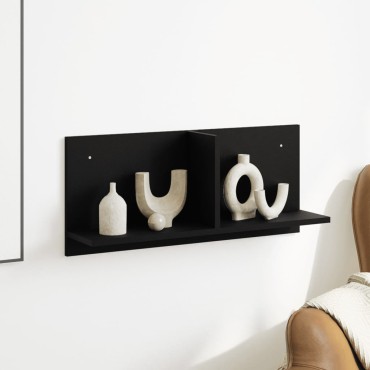vidaXL Ντουλάπι Τοίχου Μαύρο 70x16,5x30cm από Επεξεργασμένο Ξύλο 1 τεμ.