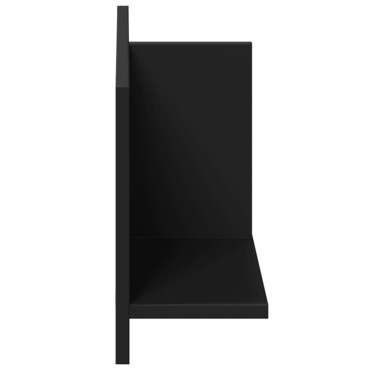 vidaXL Ντουλάπι Τοίχου Μαύρο 70x16,5x30cm από Επεξεργασμένο Ξύλο 1 τεμ.