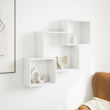 vidaXL Ντουλάπι Τοίχου Λευκό 78x18x71cm από Επεξεργασμένο Ξύλο 1 τεμ.
