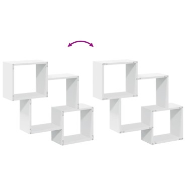 vidaXL Ντουλάπι Τοίχου Λευκό 78x18x71cm από Επεξεργασμένο Ξύλο 1 τεμ.