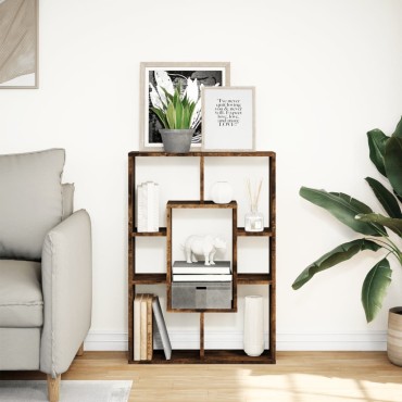 vidaXL Βιβλιοθήκη Καπνιστή Δρυς 63x20x90cm από Επεξεργασμένο Ξύλο 1 τεμ.