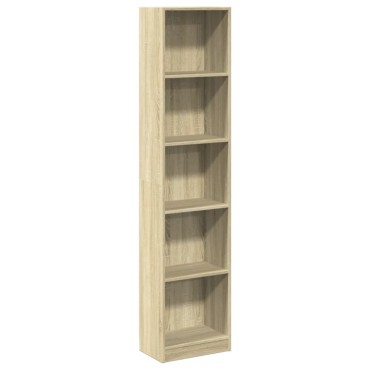vidaXL Βιβλιοθήκη Sonoma Δρυς 40x24x176cm από Επεξεργασμένο Ξύλο 1 τεμ.