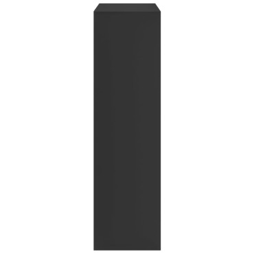 vidaXL Βιβλιοθήκη/Διαχωριστικό Χώρου Μαύρο 69,5x29x103,5cm Επεξ. Ξύλο 1 τεμ.