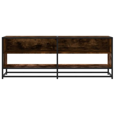 vidaXL Έπιπλο Τηλεόρασης Καπνιστή Δρυς 120,5x40x46cm Επεξ.Ξύλο/Μέταλλο