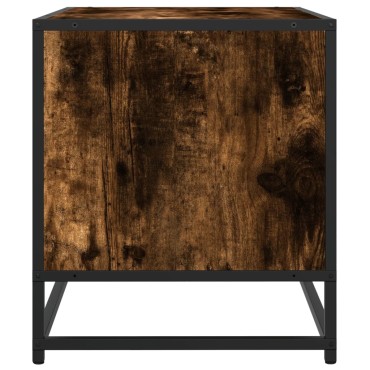 vidaXL Έπιπλο Τηλεόρασης Καπνιστή Δρυς 120,5x40x46cm Επεξ.Ξύλο/Μέταλλο