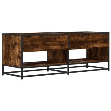 vidaXL Έπιπλο Τηλεόρασης Καπνιστή Δρυς 120,5x40x46cm Επεξ.Ξύλο/Μέταλλο