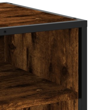 vidaXL Έπιπλο Τηλεόρασης Καπνιστή Δρυς 120,5x40x46cm Επεξ.Ξύλο/Μέταλλο
