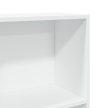 vidaXL Βιβλιοθήκη Λευκή 60x24x143cm από Επεξεργασμένο Ξύλο 1 τεμ.