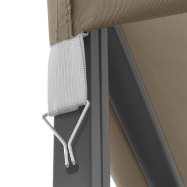 vidaXL Κιόσκι Taupe 4 x 3 μ.