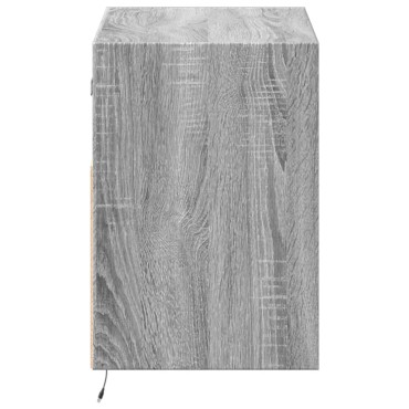 vidaXL Έπιπλο Τοίχου Τηλεόρασης με LED Γκρι Sonoma 80x31x45cm