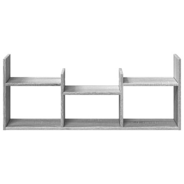 vidaXL Ντουλάπι Τοίχου Γκρι Sonoma 100x18x40cm Επεξεργασμένο Ξύλο 1 τεμ.